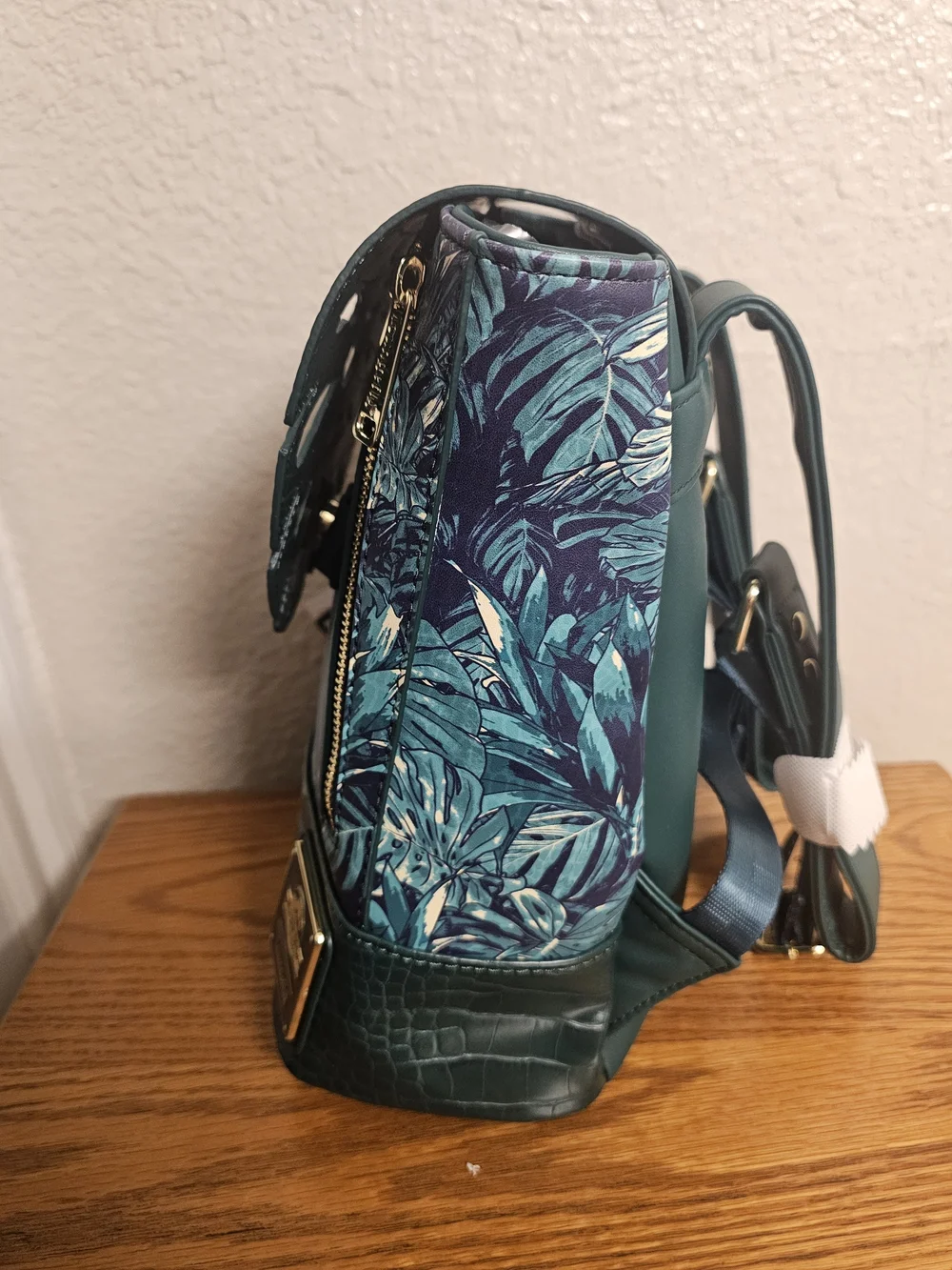 Loungefly Jurassic World Jungle Velociraptor Glow Drawstring Mini Backpack - NWT